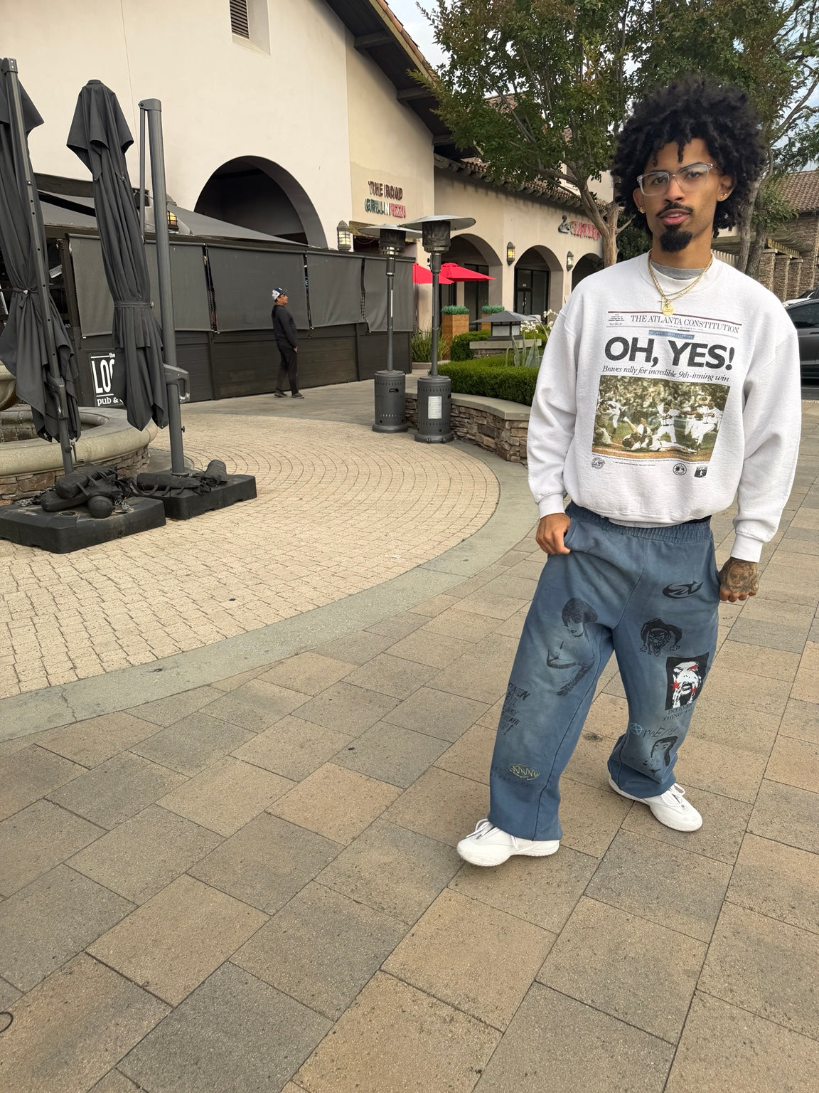Navy Sinner Sweatpants — Navy